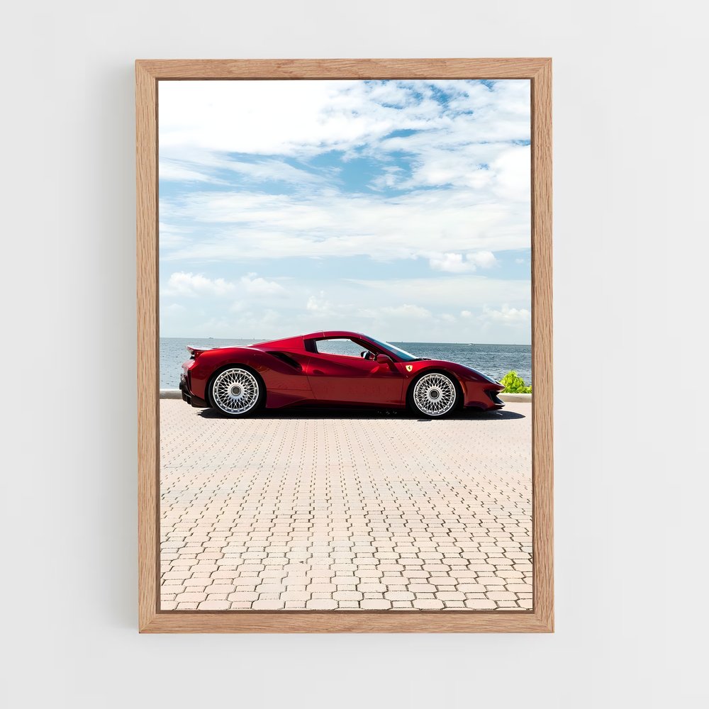 Poster pista spider – affiche Ferrari (vue 4)